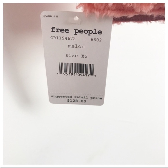 NWT Free People Pink Teddy‎ Cropped Jacket Size XS - Picture 11 of 13